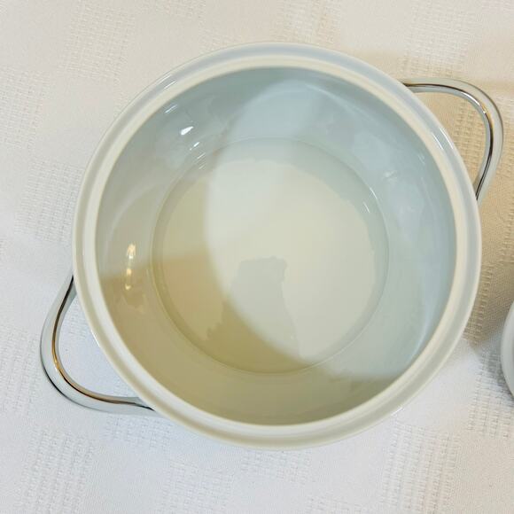 Celebrity Wellington Round Covered Vegetable 7" Round 5" Tall Blue Pink Floral - Picture 7 of 12